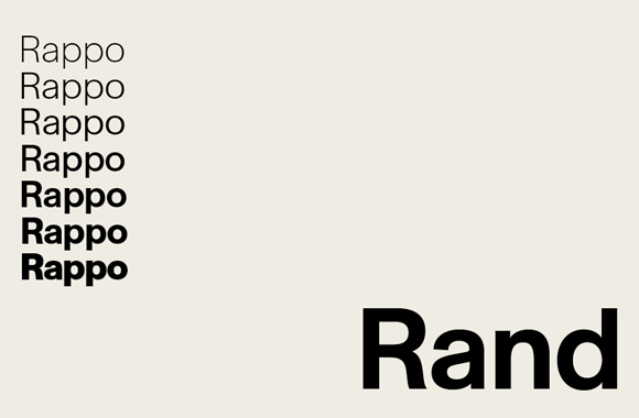 Пример шрифта Rand #1