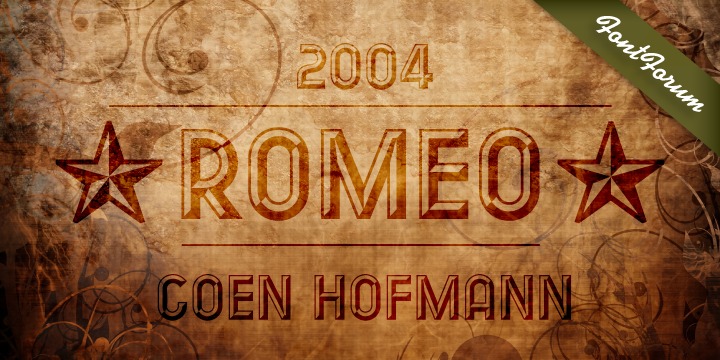 Пример шрифта Romeo #1