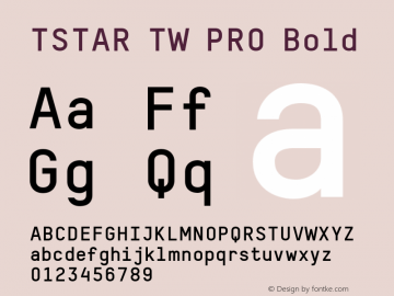Пример шрифта T-Star TW PRO #1