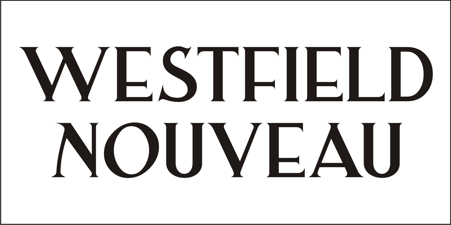 Пример шрифта Westfield Nouveau JNL #4