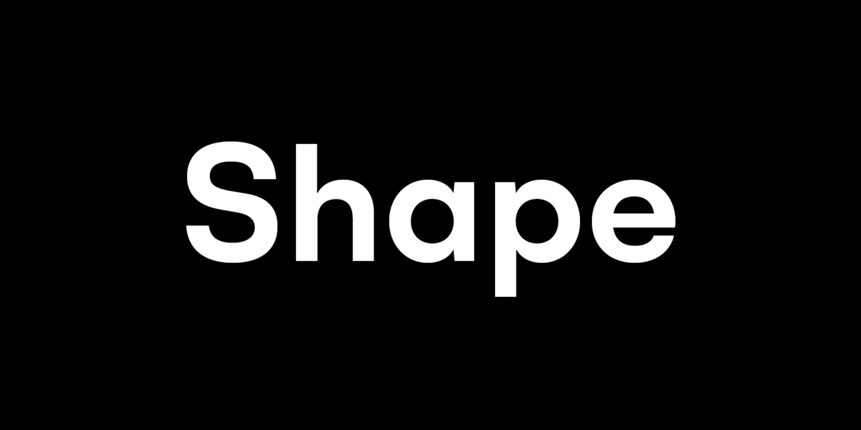 Пример шрифта Shape #1