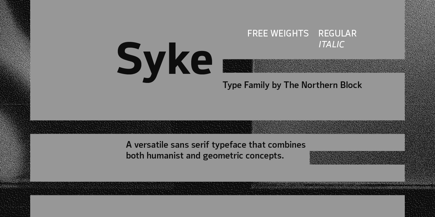 Пример шрифта Syke #1