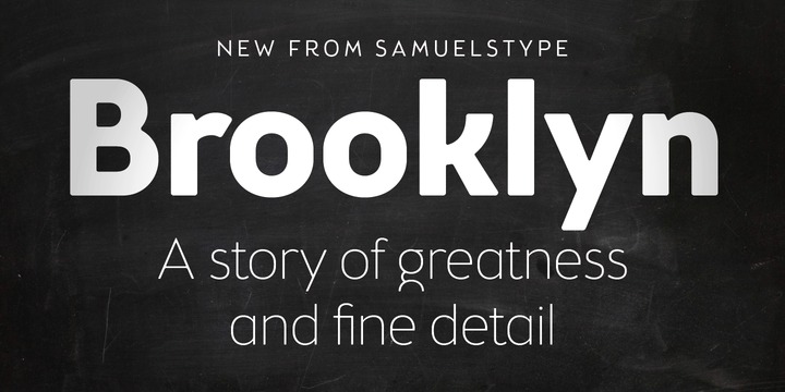 Пример шрифта Brooklyn #1