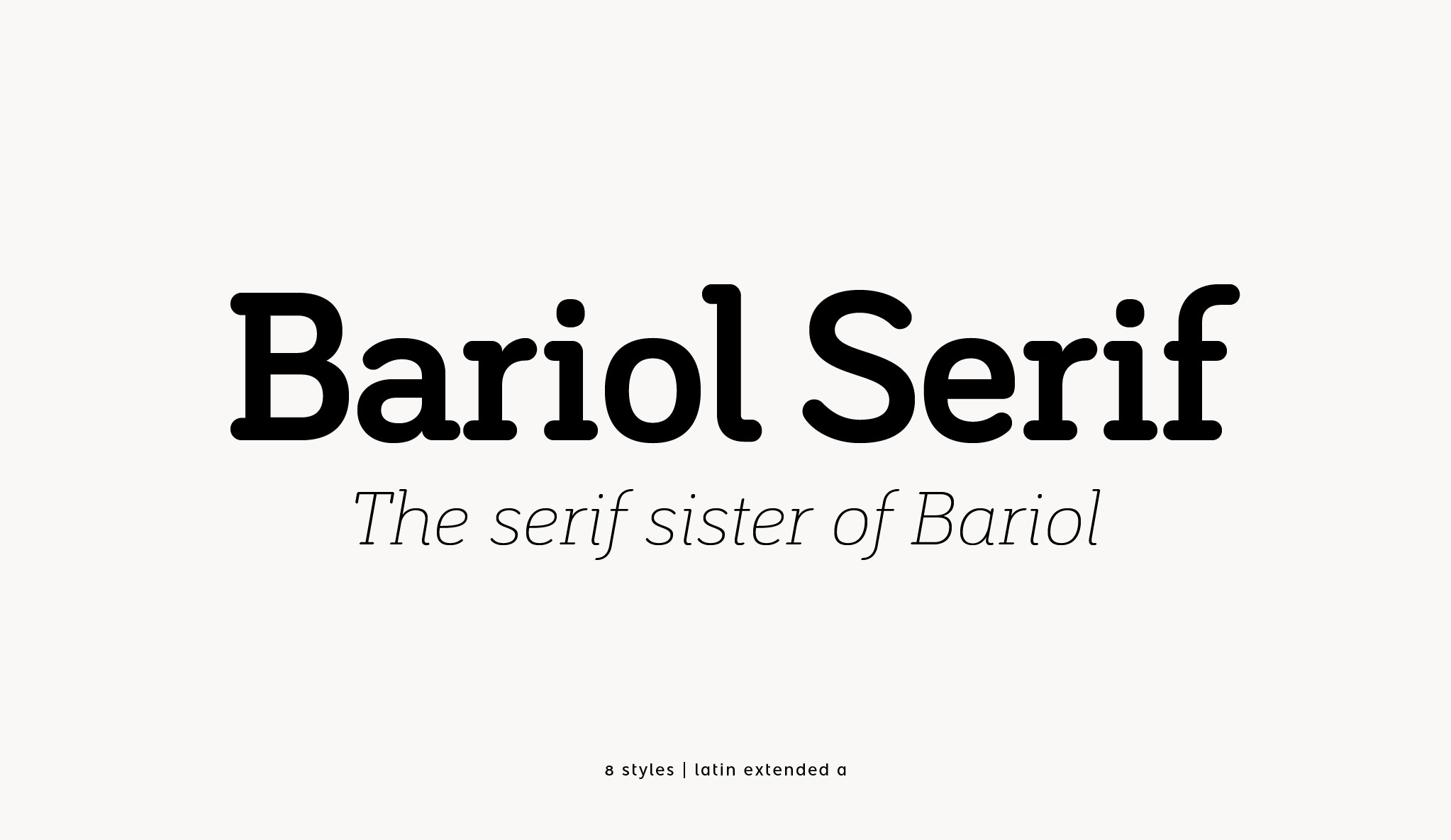 Пример шрифта Bariol Serif #1