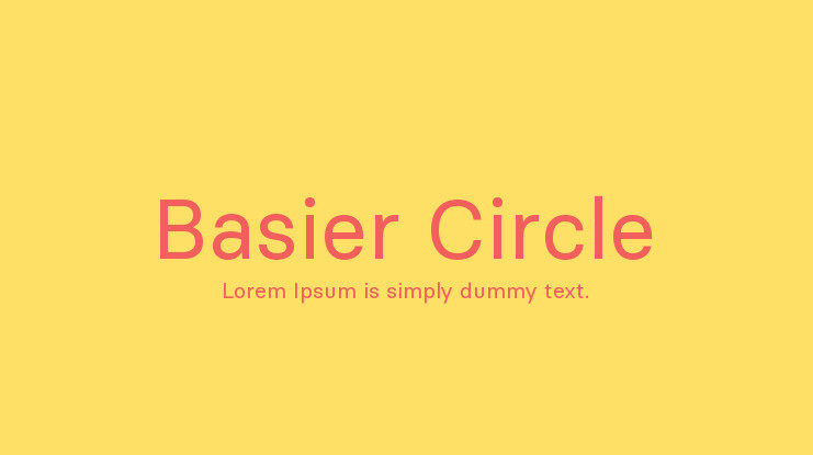 Пример шрифта Basier Circle #1