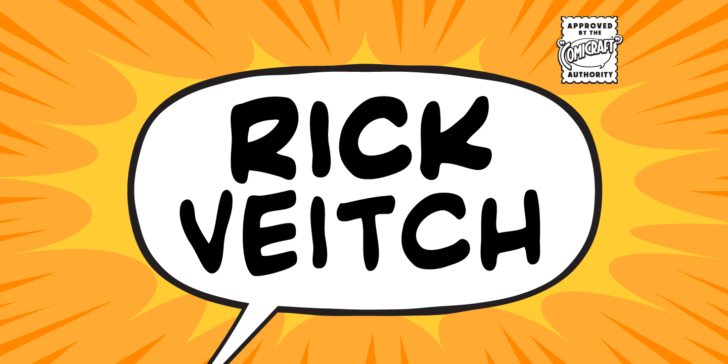 Пример шрифта Rick Veitch #1