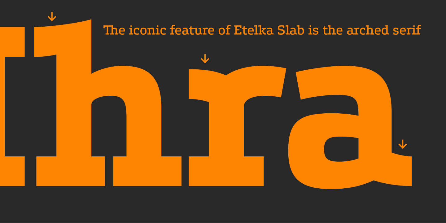 Пример шрифта Etelka Slab #6