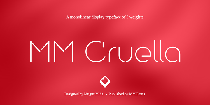 Пример шрифта MM Cruella #1