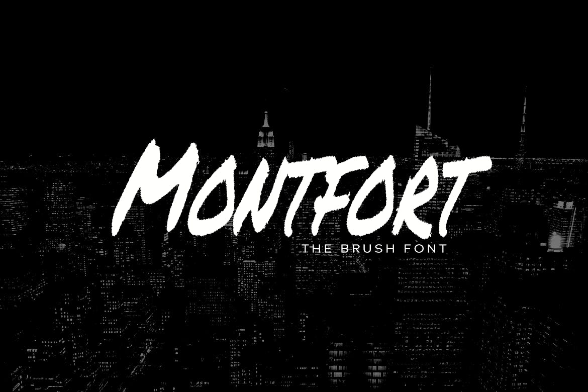 Пример шрифта Mont Fort #1