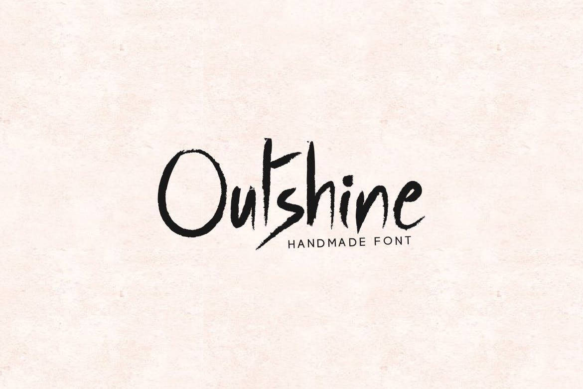 Пример шрифта Outshine #1