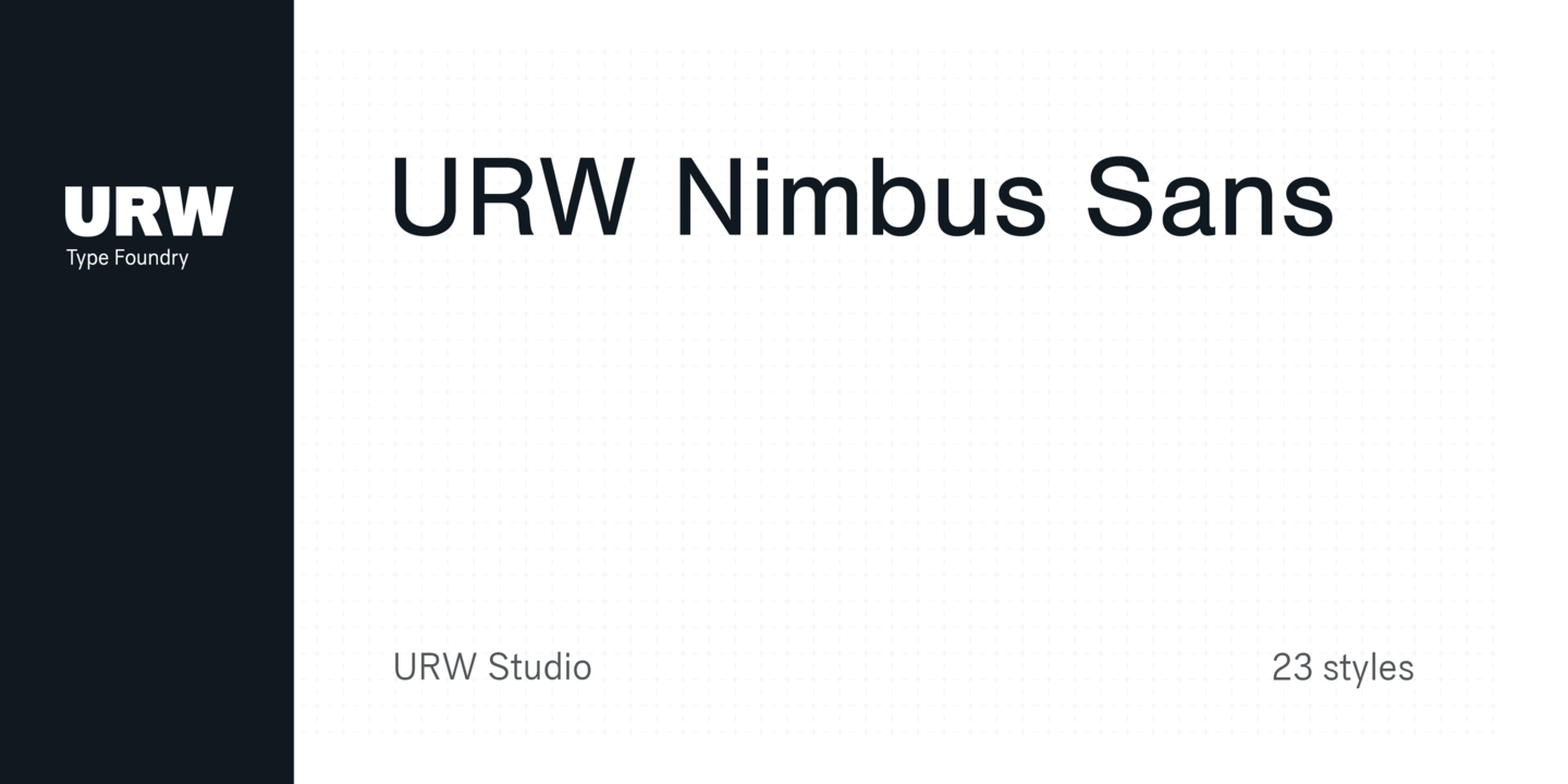 Пример шрифта Nimbus Sans CHS #1