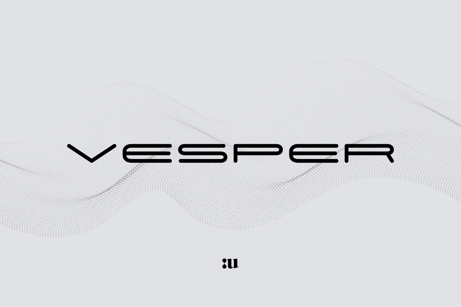 Пример шрифта Vesper #1