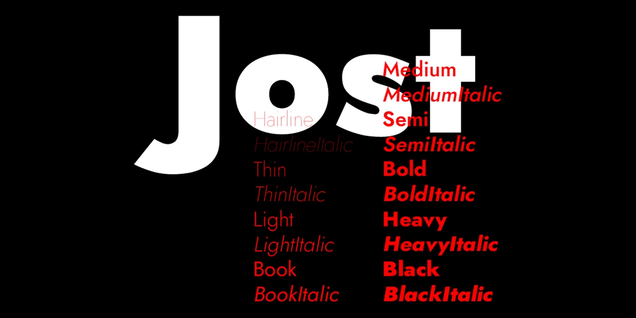 Пример шрифта Jost #1