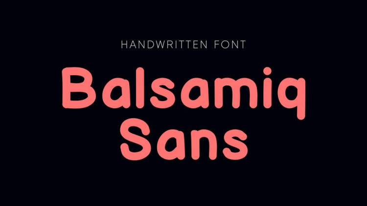 Пример шрифта Balsamiq Sans #1
