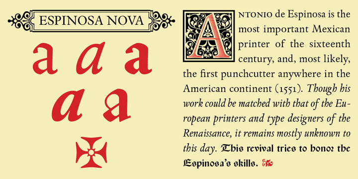 Пример шрифта Espinosa Nova #1