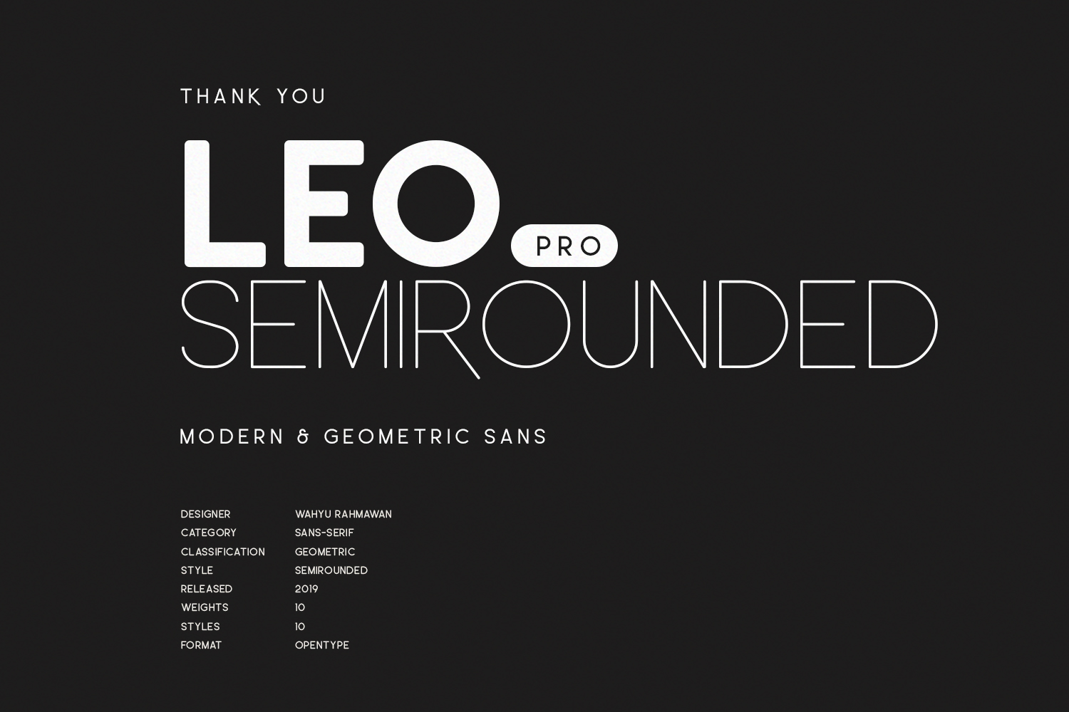Пример шрифта Leo SemiRounded Pro #8