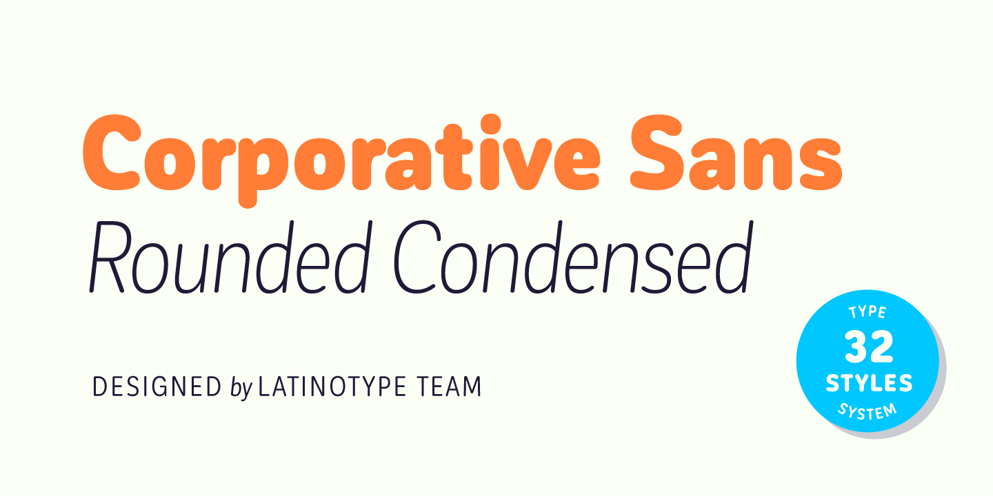 Пример шрифта Corporative Sans Rounded Condensed #1