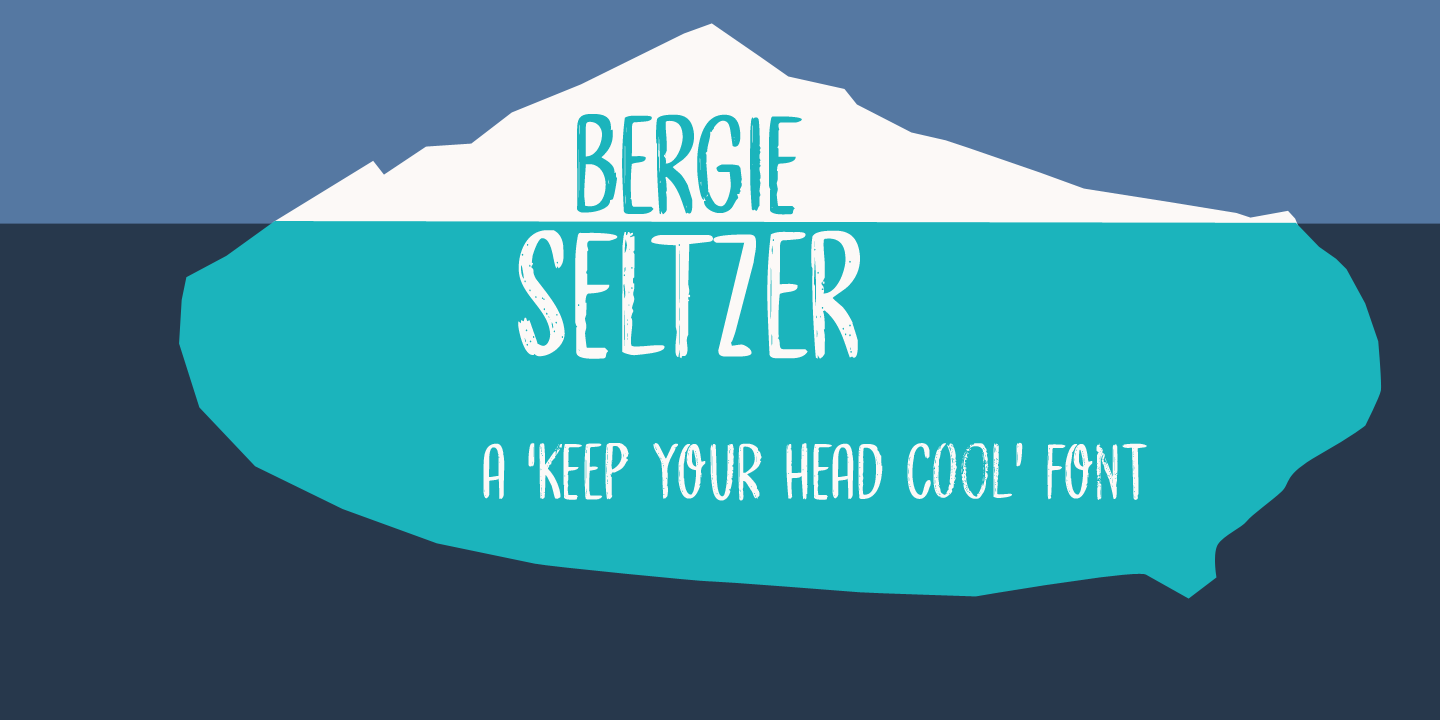 Пример шрифта Bergie Seltzer #1