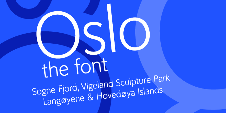 Пример шрифта Oslo #1
