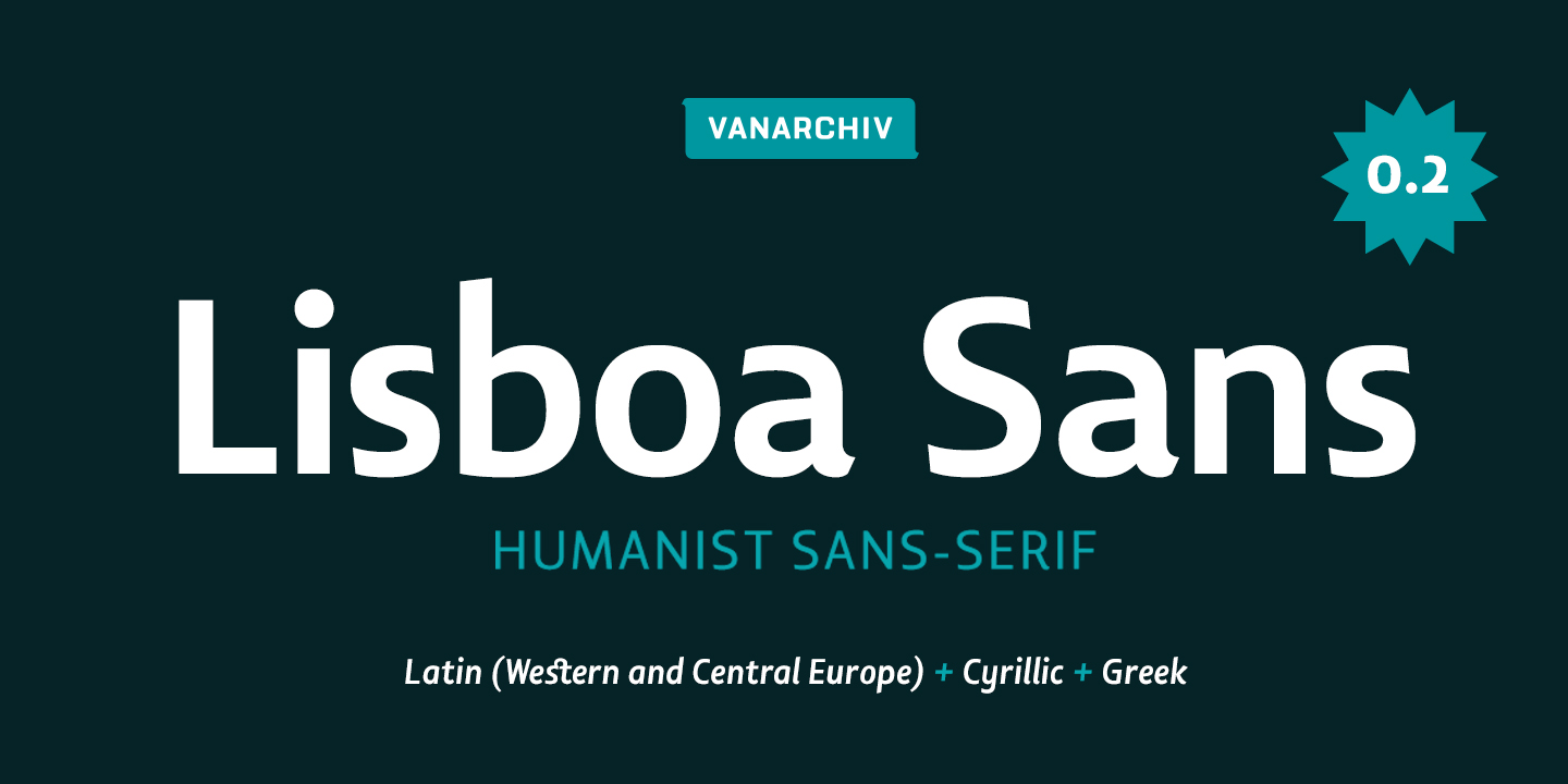 Пример шрифта Lisboa Sans #1