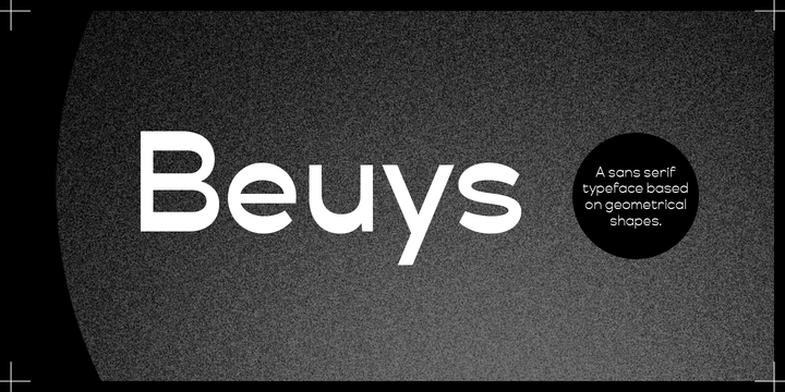 Пример шрифта Beuys #1