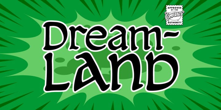 Пример шрифта CC Dreamland #1