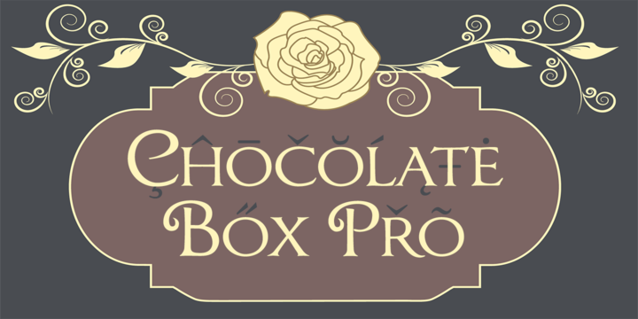 Пример шрифта Chocolate Box Pro #1