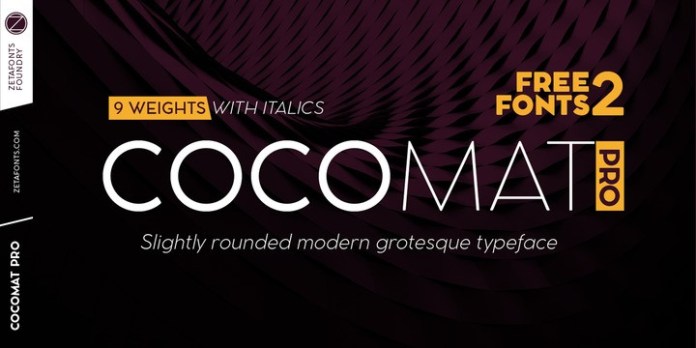 Пример шрифта Cocomat Pro #1