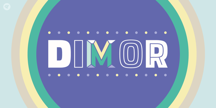 Пример шрифта Dimor #1