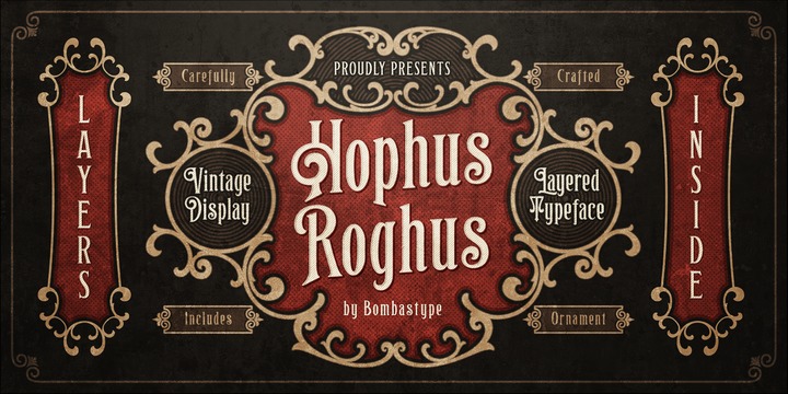 Пример шрифта Hophus Roghus #1