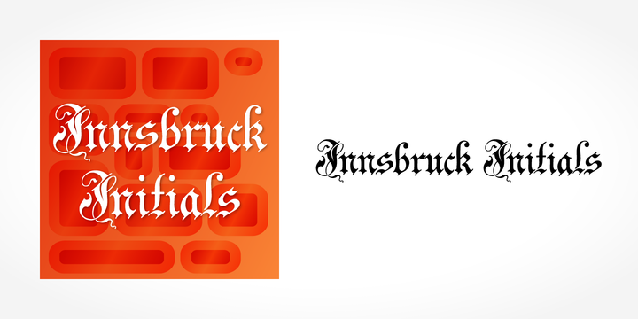 Пример шрифта Innsbruck Initials #1