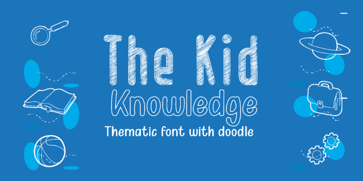Пример шрифта Kid Knowledge #1