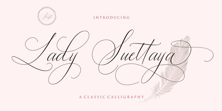 Пример шрифта Lady Suettaya #1