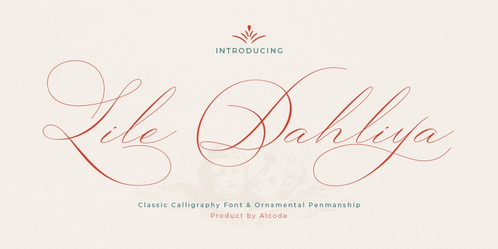 Пример шрифта Lile Dahliya #1