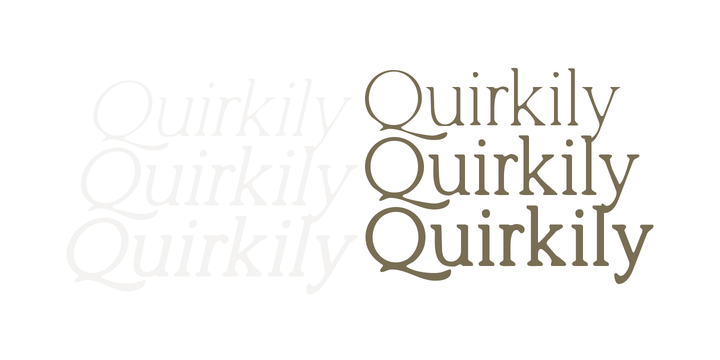 Пример шрифта Quirkily #4