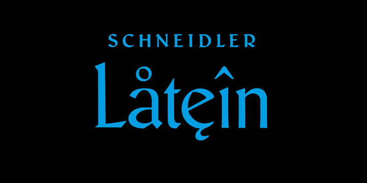 Пример шрифта Schneidler Latein #1