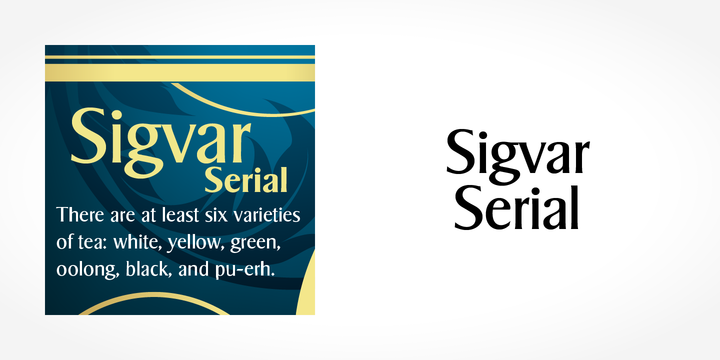 Пример шрифта Sigvar Serial #1