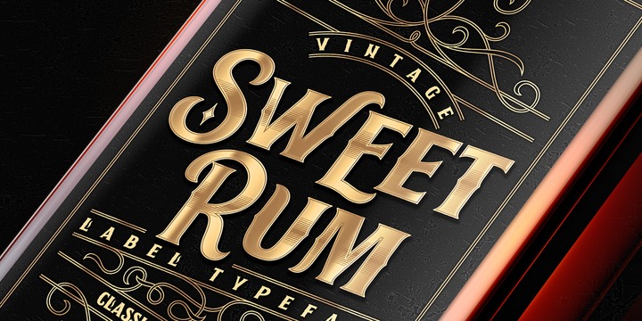Пример шрифта Sweet Rum #1