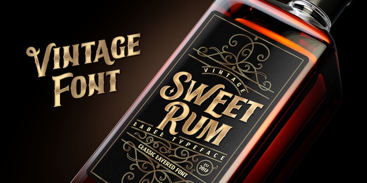 Пример шрифта Sweet Rum #4