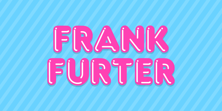 Пример шрифта Frankfurter #1