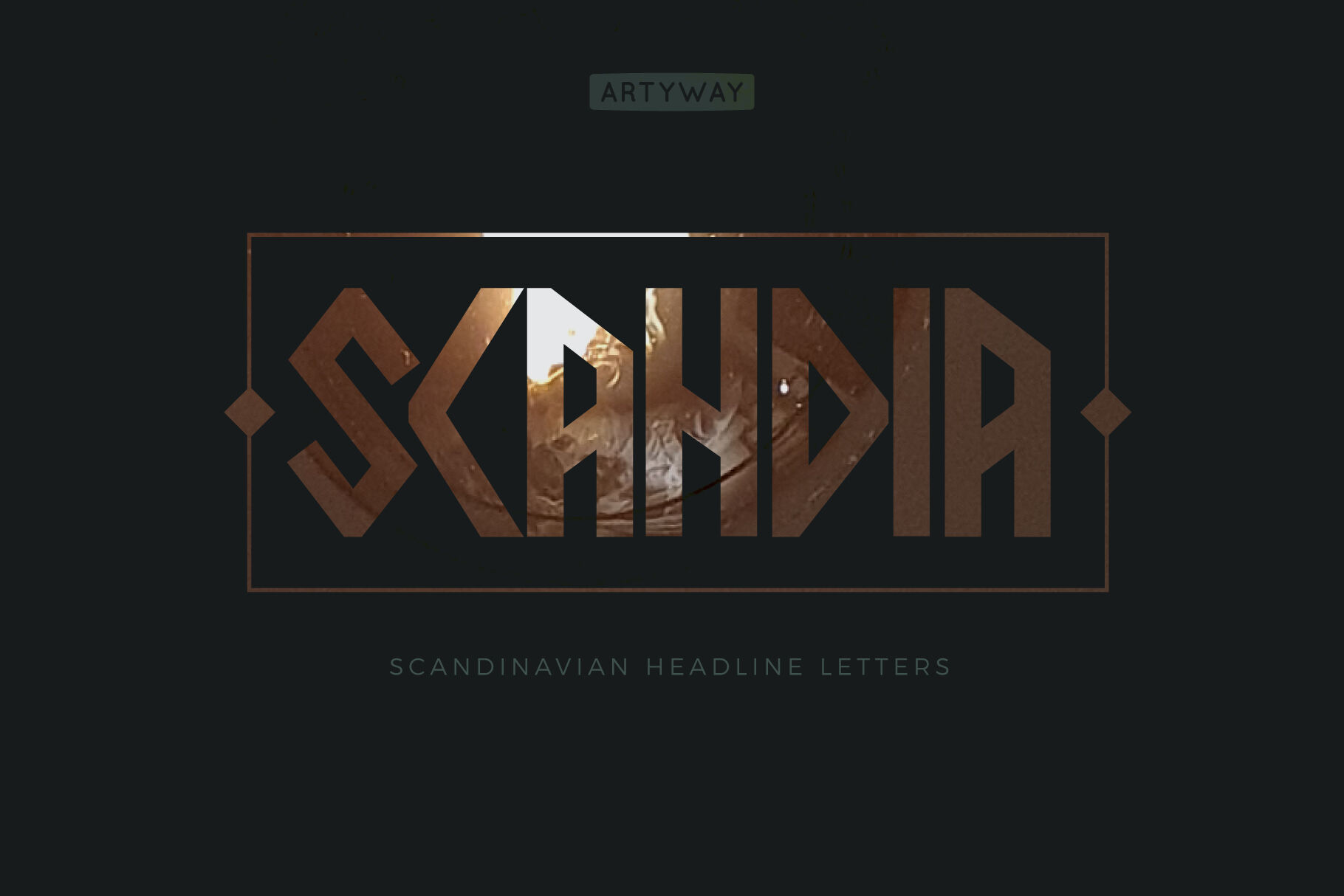 Пример шрифта Scandia #1