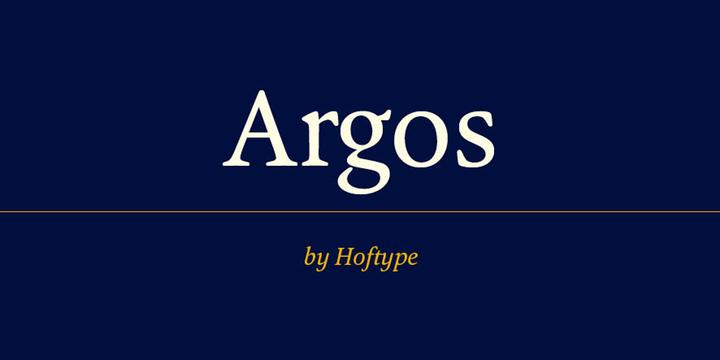 Пример шрифта Argos #1