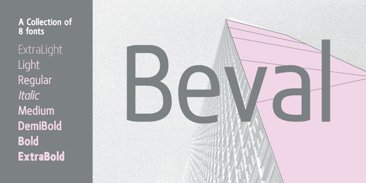 Пример шрифта Beval #1