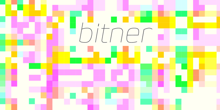 Пример шрифта Bitner #1