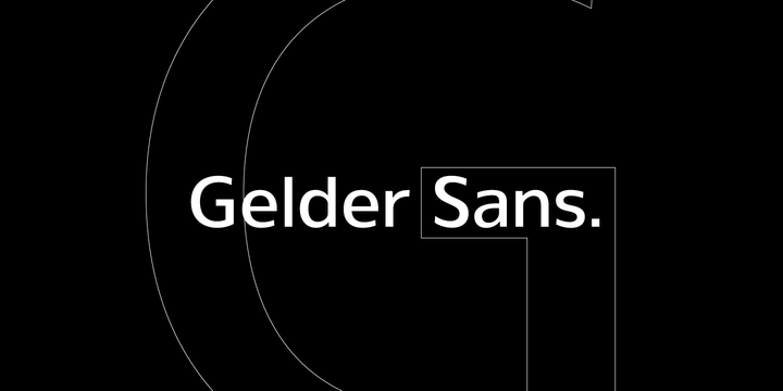 Пример шрифта Gelder Sans #1