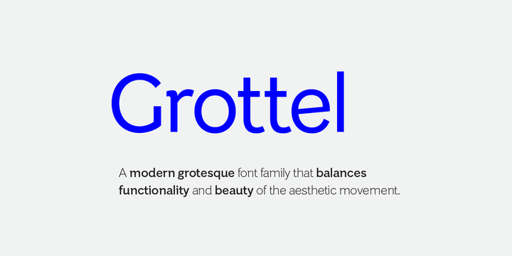 Пример шрифта Grottel #1