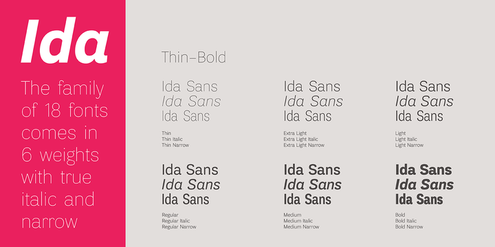 Пример шрифта Ida #1