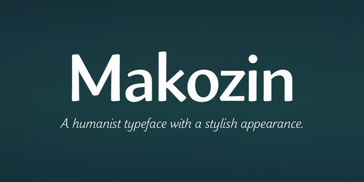 Пример шрифта Makozin #1