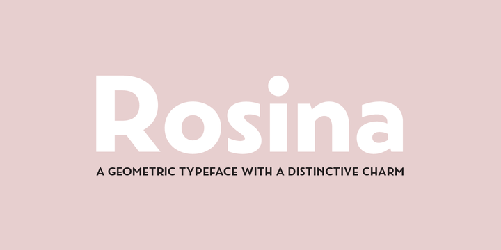 Пример шрифта Rosina #1