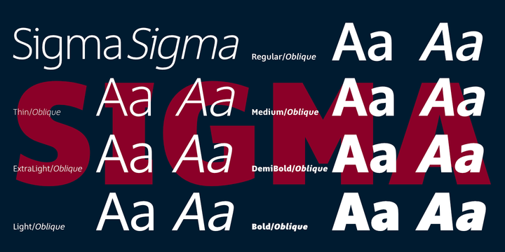Пример шрифта Sigma #3